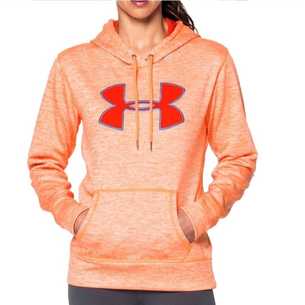 UNDER ARMOUR Fleece Big Logo Twist Hoodie Orange
